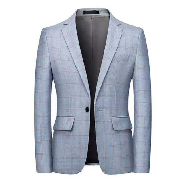 Plaid Slim Fit Blazers