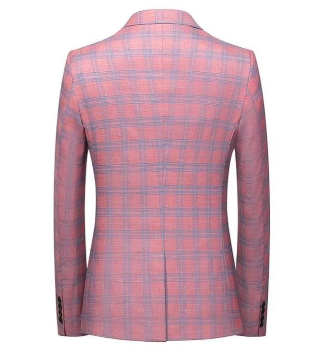 Plaid Slim Fit Blazers