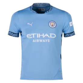 Puma Youth Manchester City Home 24/25 (Team Light Blue/Marine Blue)