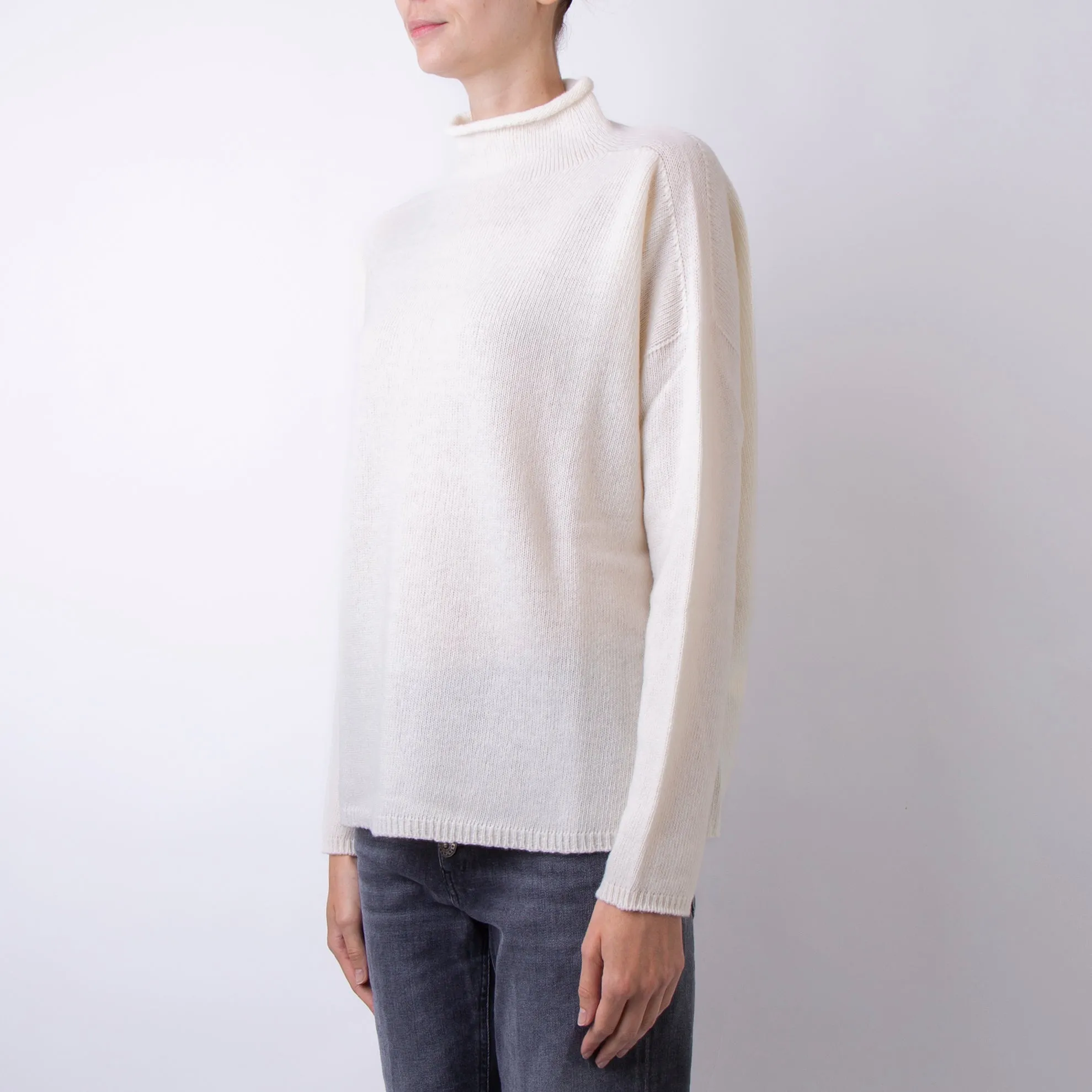 ROBERTO COLLINA SWEATER A20406 03 WHITE