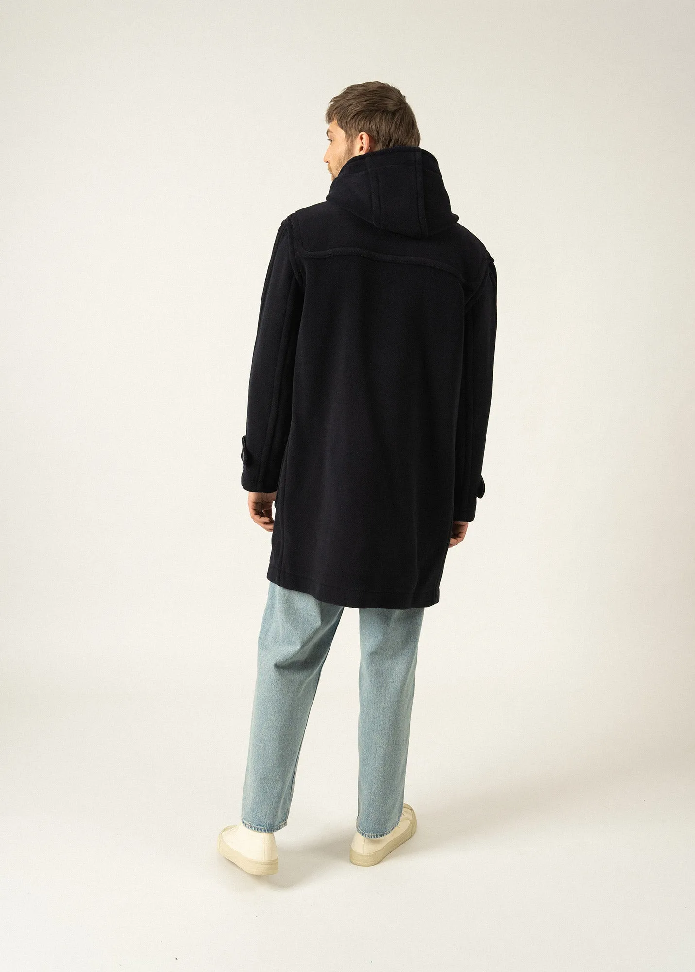 Saturne classic duffle-coat - in wool (NAVY)