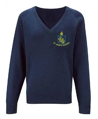 ST JOHN'S PRIMARY (WALSALL) V-NECK KNITWEAR