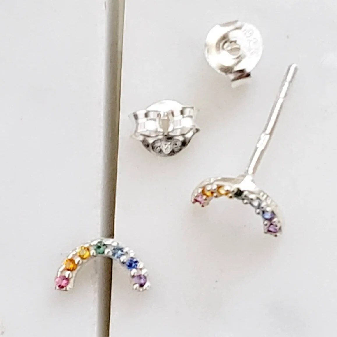 Super Cute Tiny Rainbow Studs