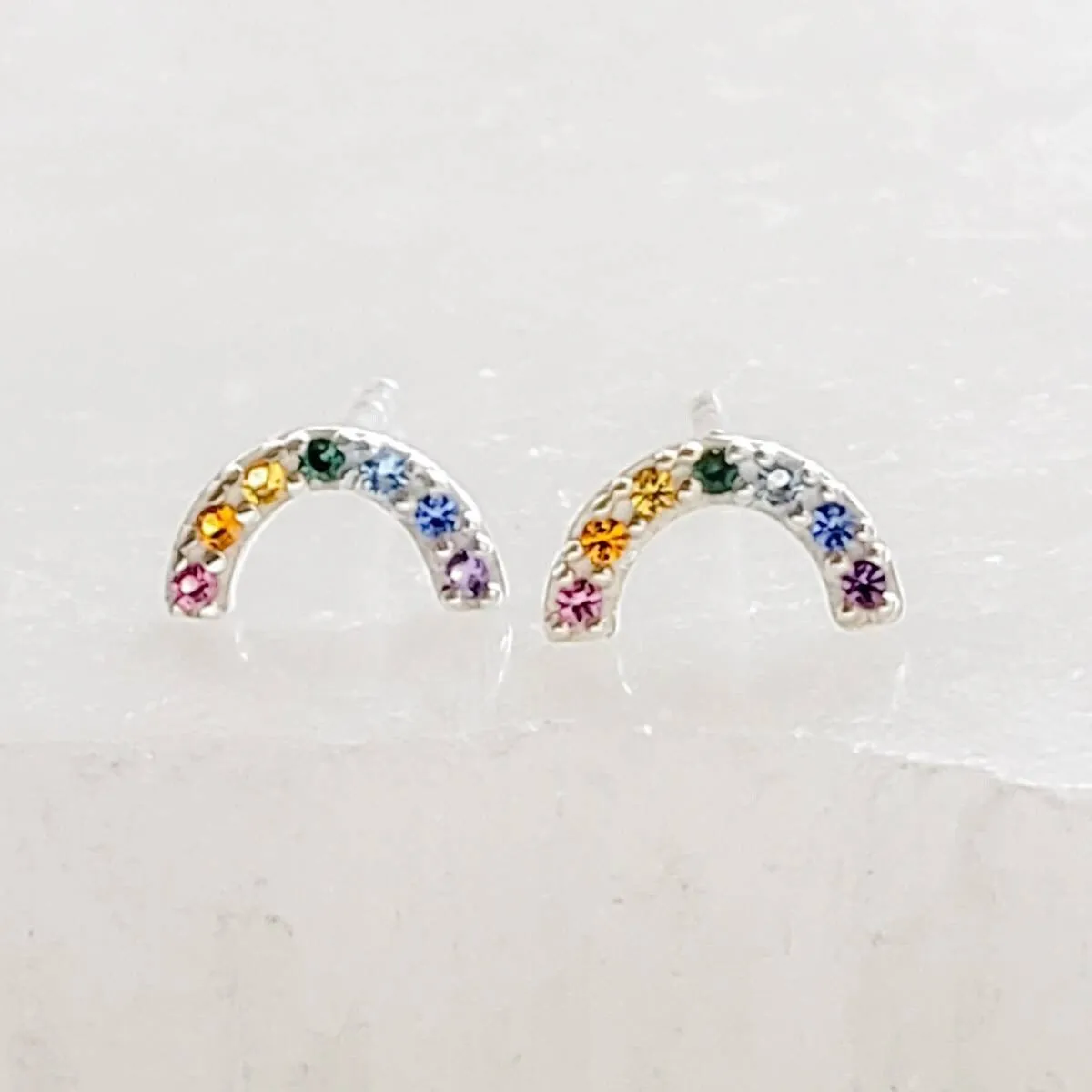 Super Cute Tiny Rainbow Studs