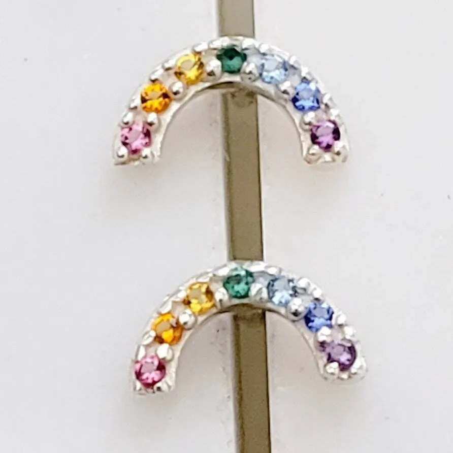 Super Cute Tiny Rainbow Studs