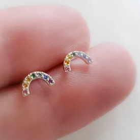 Super Cute Tiny Rainbow Studs