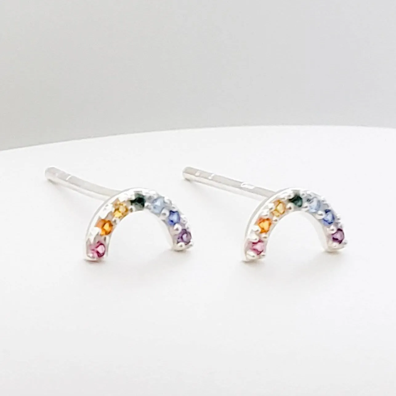 Super Cute Tiny Rainbow Studs