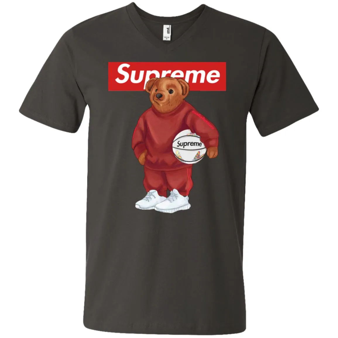 Supreme Bear Sport T-shirt Men V-Neck T-Shirt