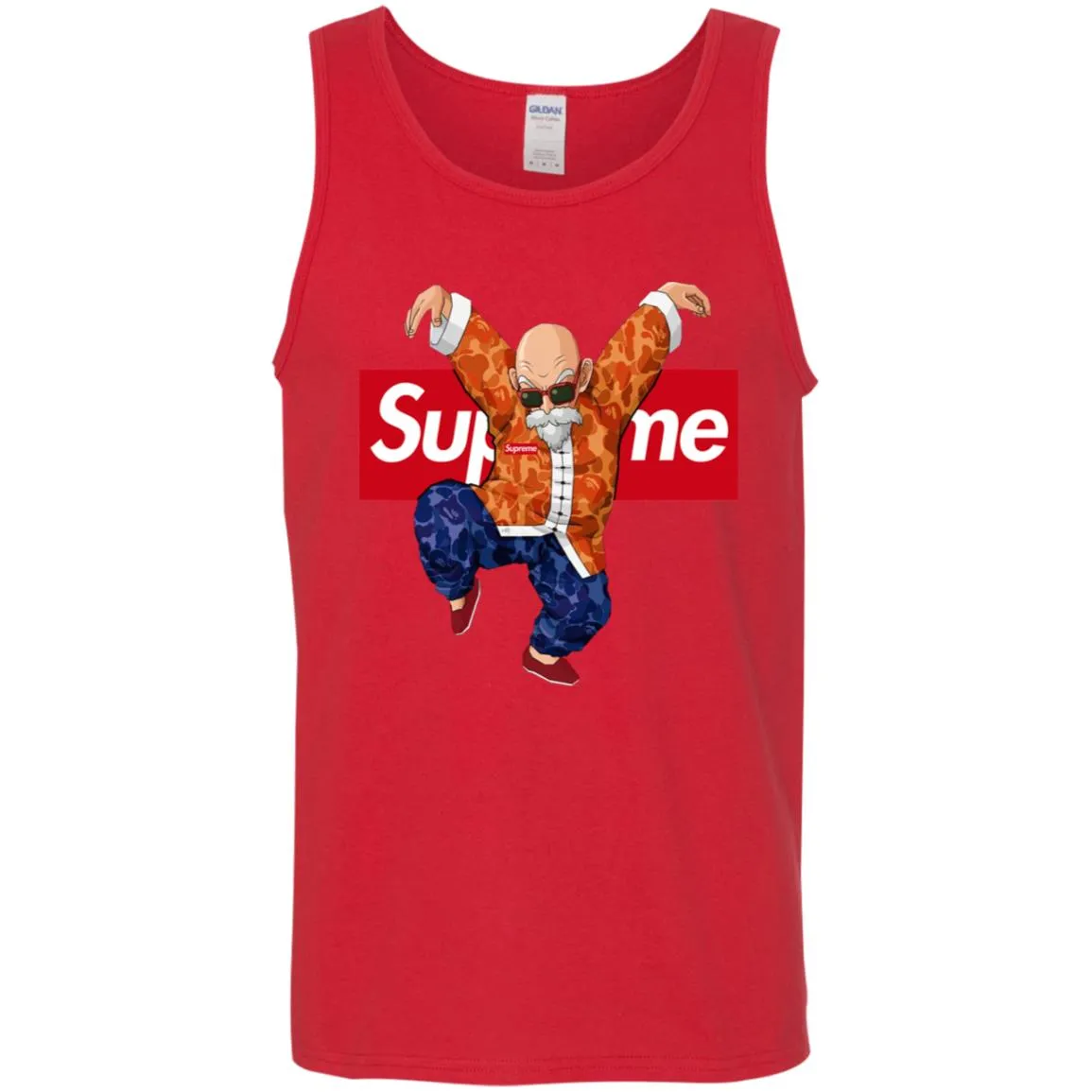 Supreme Kame Turtle Dragon Ball T-shirt Men Cotton Tank