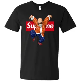 Supreme Kame Turtle Dragon Ball T-shirt Men V-Neck T-Shirt