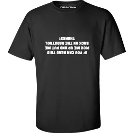 T Shirt - Humour Dart T-Shirt - Black - If You Can Read This