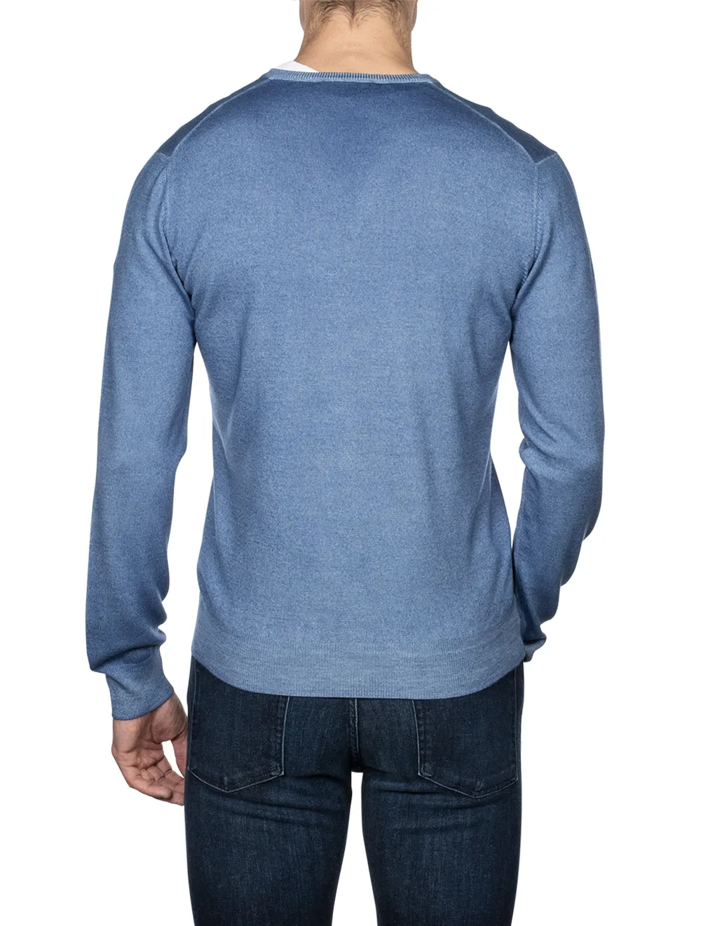 V-Neck Pullover Blue