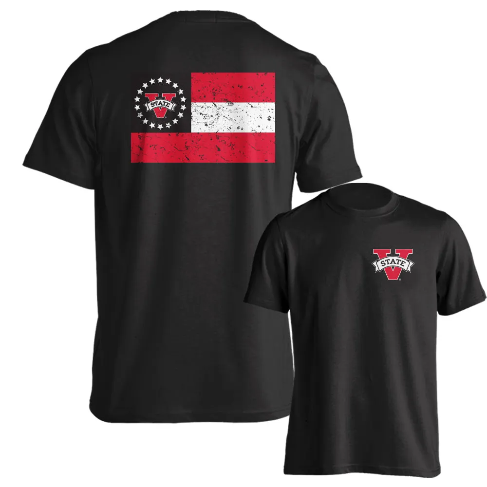 Valdosta State University VSU Blazers State Flag Logo Tee Short Sleeve T-Shirt