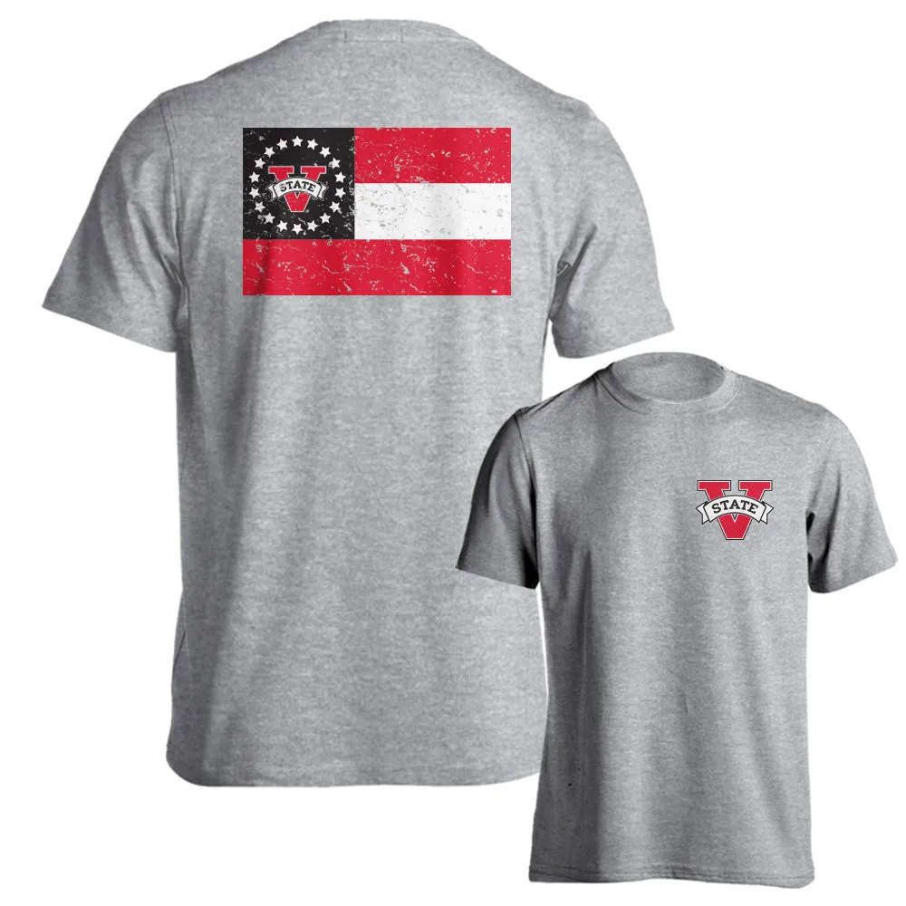 Valdosta State University VSU Blazers State Flag Logo Tee Short Sleeve T-Shirt