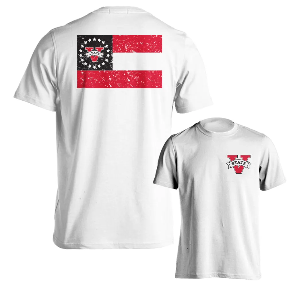 Valdosta State University VSU Blazers State Flag Logo Tee Short Sleeve T-Shirt