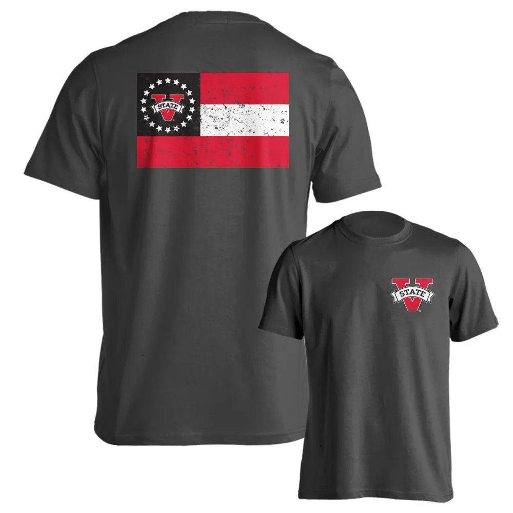 Valdosta State University VSU Blazers State Flag Logo Tee Short Sleeve T-Shirt