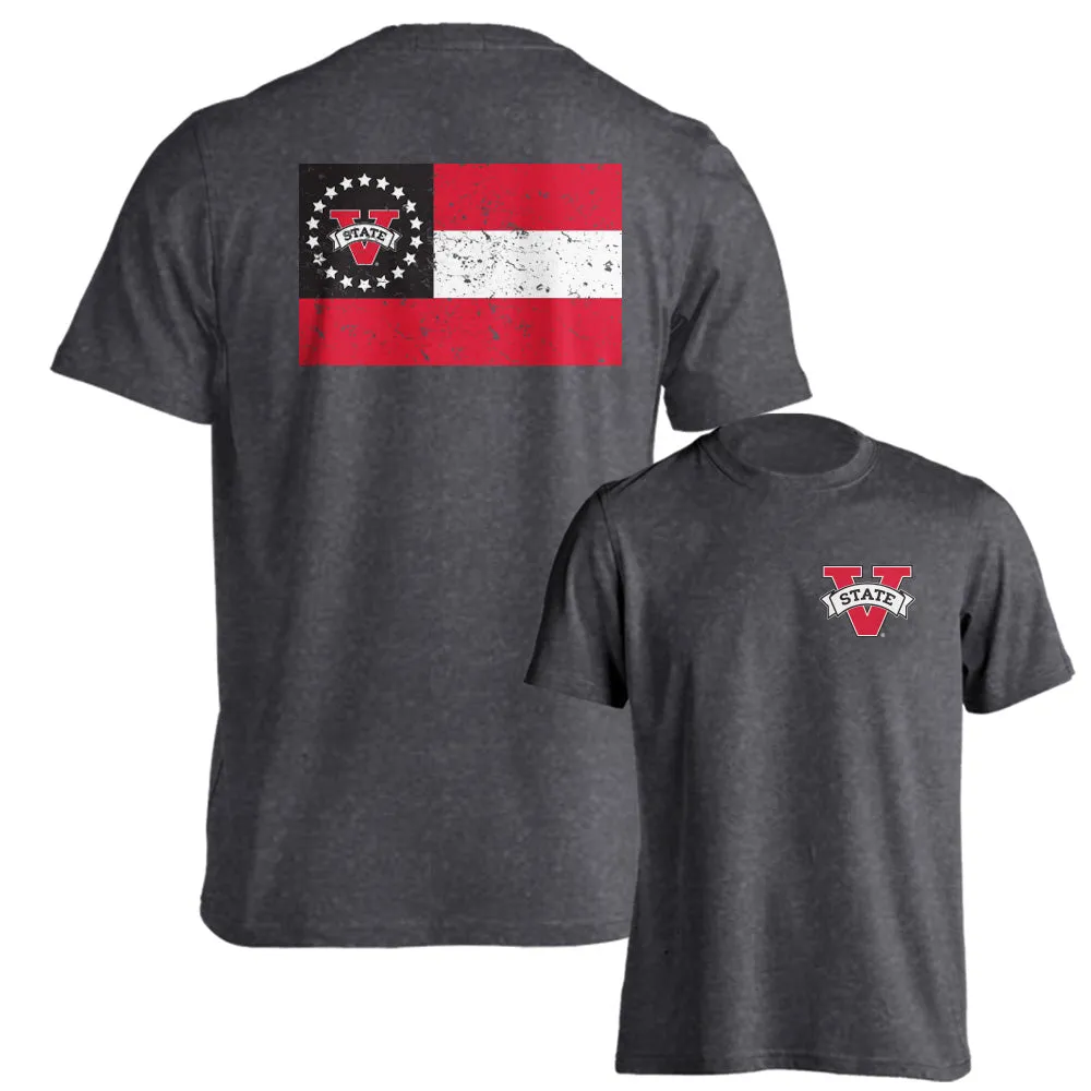 Valdosta State University VSU Blazers State Flag Logo Tee Short Sleeve T-Shirt