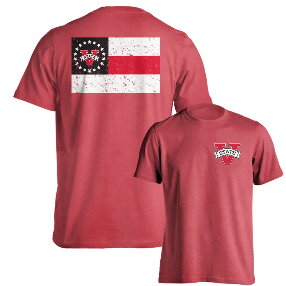 Valdosta State University VSU Blazers State Flag Logo Tee Short Sleeve T-Shirt