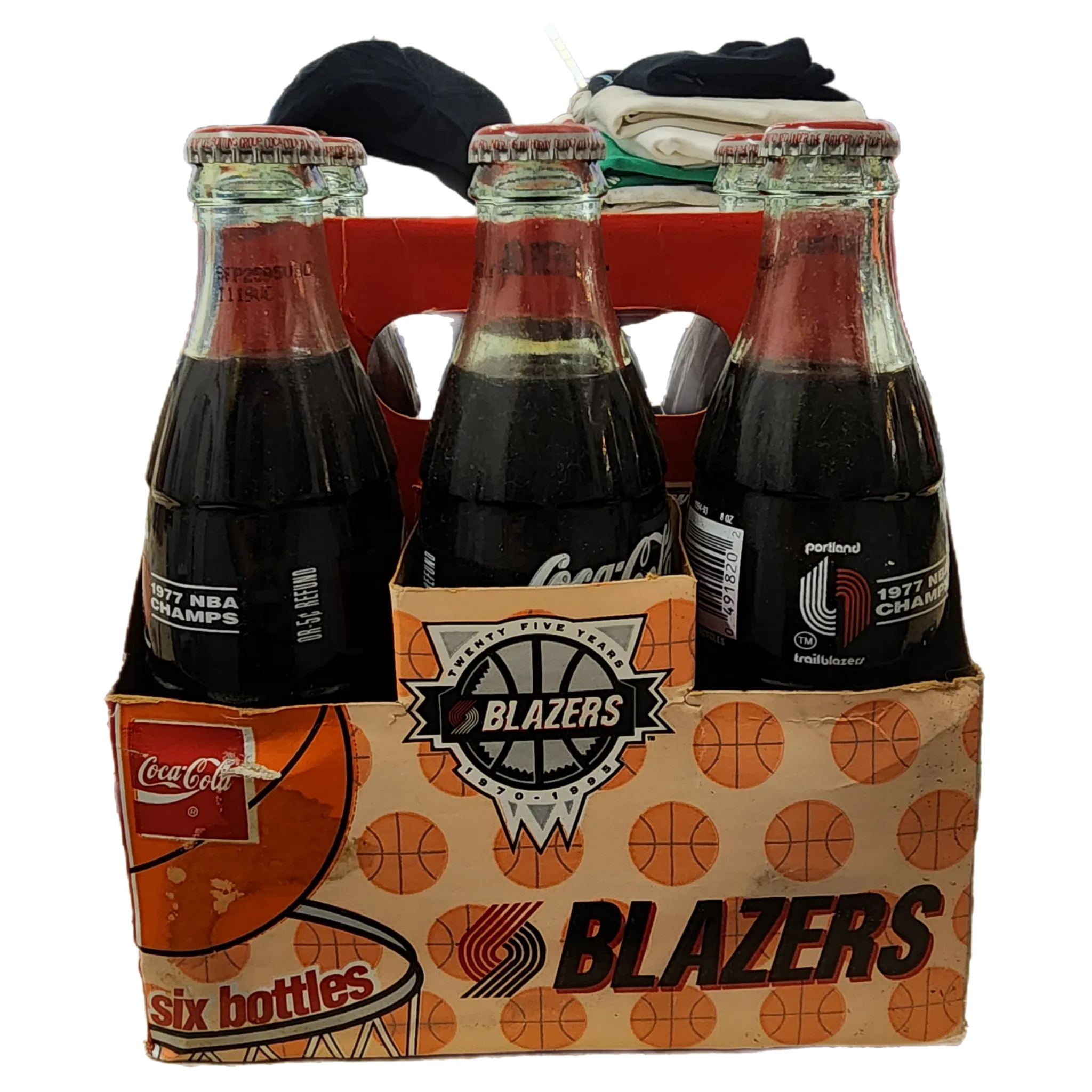 Vintage -" Trail Blazers Coke bottles "-