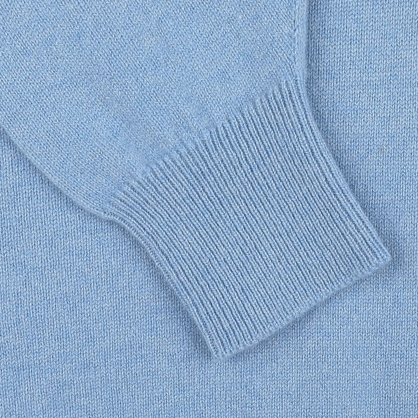 William Lockie x Julian's Lt.Blue V-Neck Lambswool Sweater