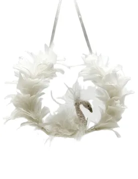 Wreath with Swan - Blush